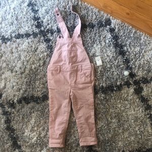 New Gap pink overalls size 2T